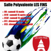5ème tournoi futsal jeunes 15-16 février 2020 organisé par l'US Les Fins