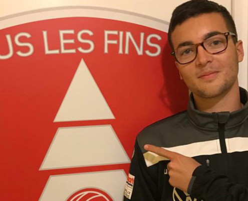 Titouan Minacori en formation à l'US Les Fins