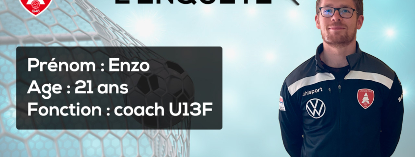 Enzo, coach U13F