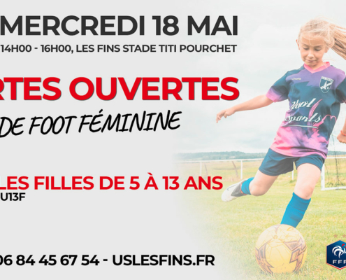 US Les Fins - Portes Ouvertes école de foot féminine mercredi 18 mai 2022