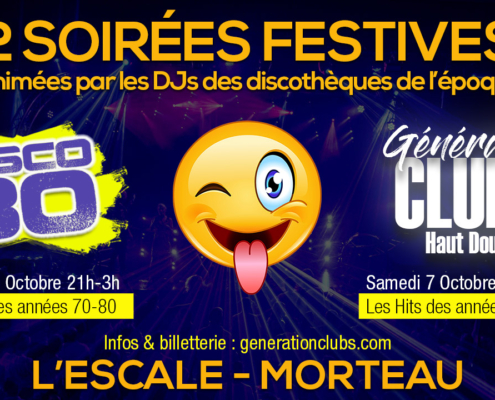 2 soirées festives à Morteau les 6 et 7 octobre 2023